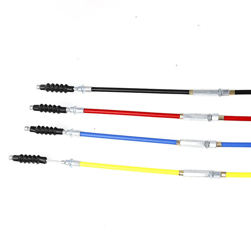 Scrambling motorcycle clutch cable 0.98 metres length for 110-125cc Apollo ATV in black blue red yellow options