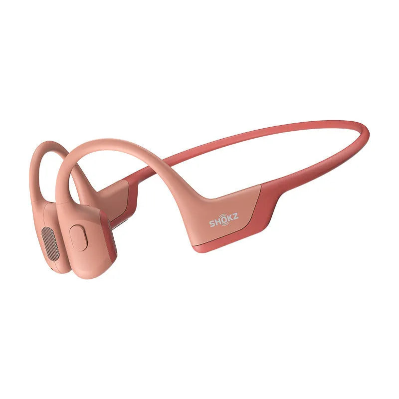 Knight Black bone conduction wireless Bluetooth earphones with neck-hanging titanium alloy frame.