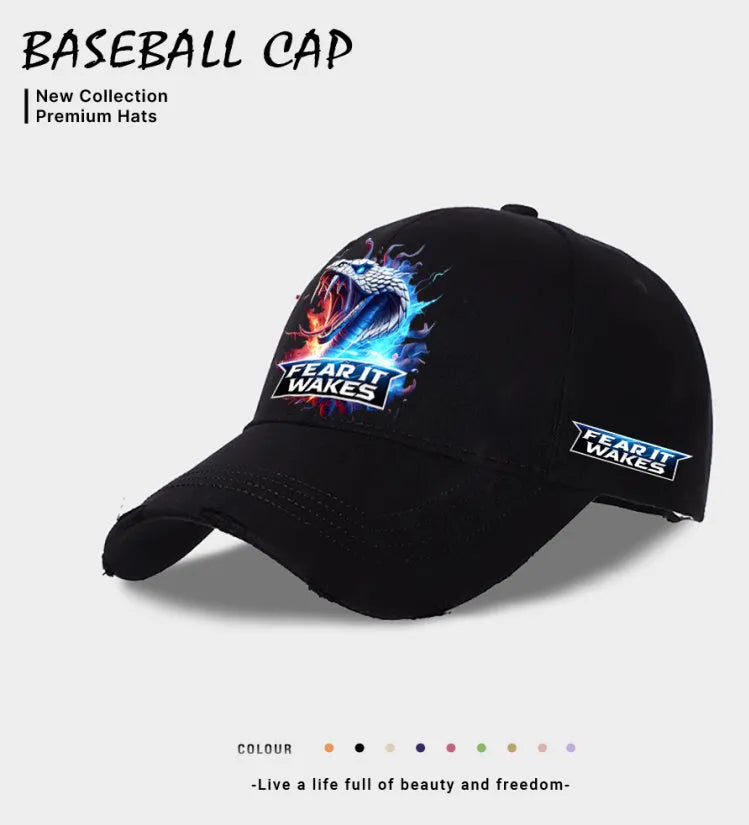 Men's beige polyester baseball cap with classic casual styling on a neutral background