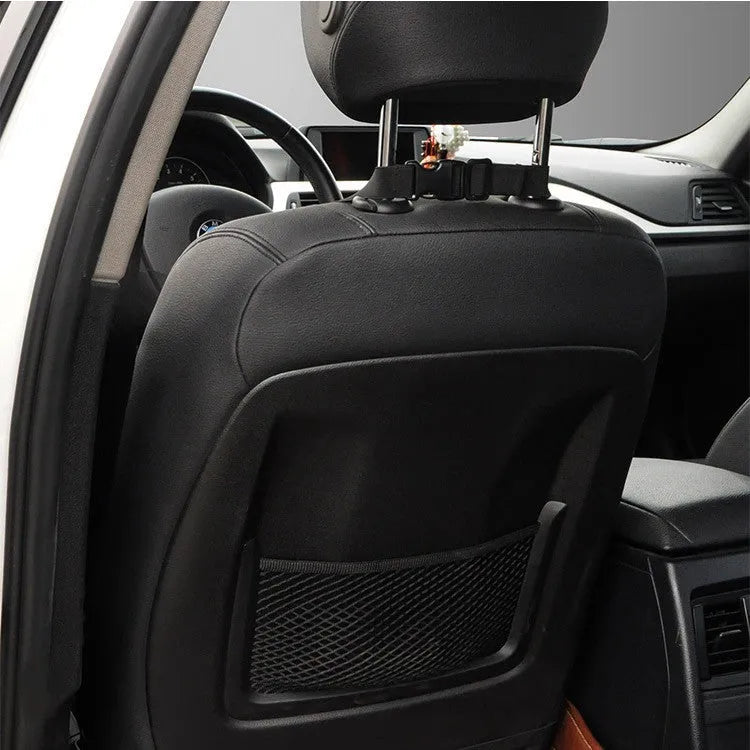 Memory cotton car cushion for lumbar support in black, coffee, grey, or off-white on a car seat.