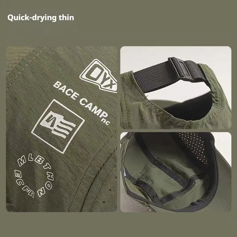 Men's adjustable acrylic mesh baseball cap in dome crown design for summer wear