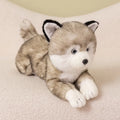 Lying posture simulation Shiba Inu plush doll in brown with soft short plush fabric and PP cotton filling