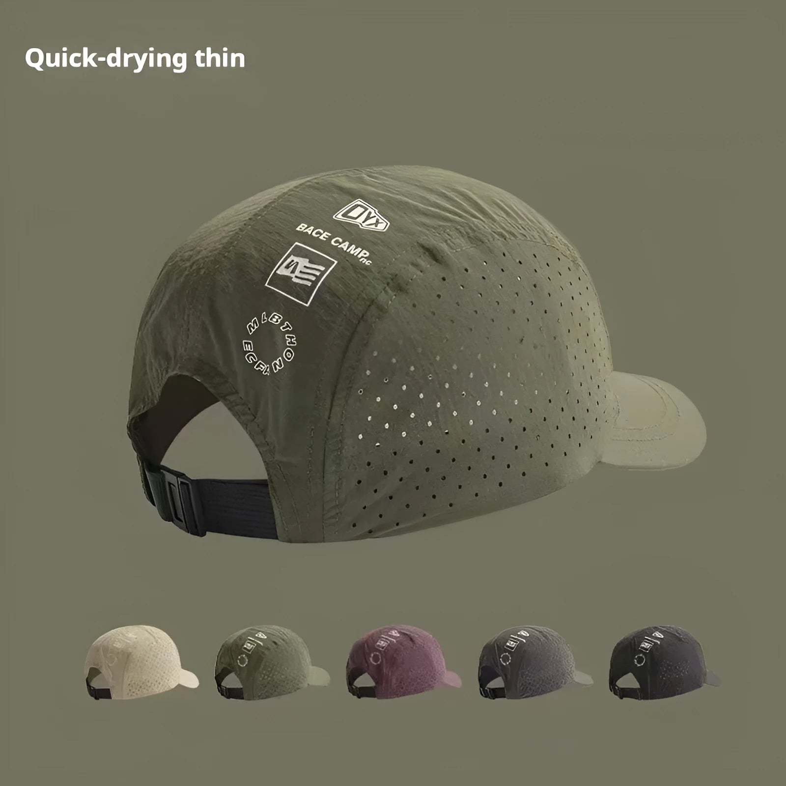 Men's adjustable acrylic mesh baseball cap in dome crown design for summer wear