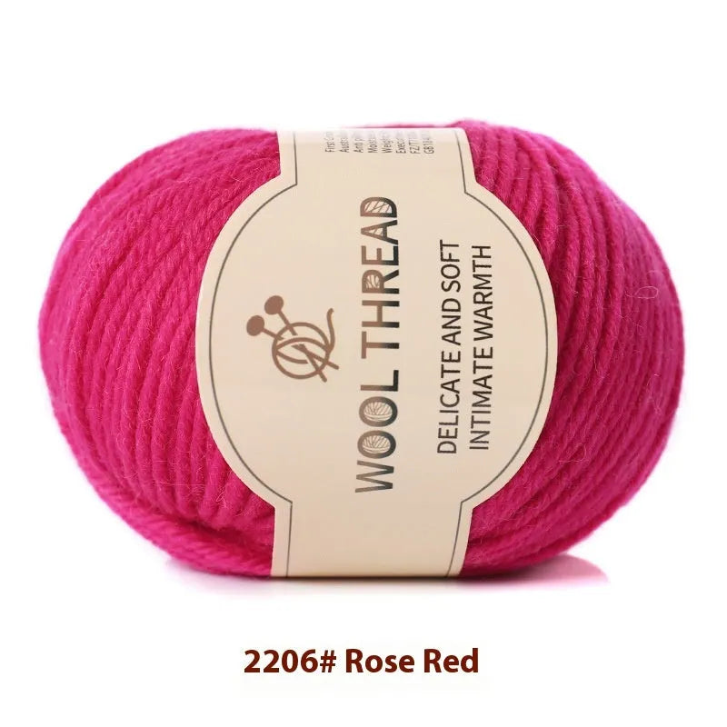 A single roll of hand-knitting wool yarn in a colour choice from over 30 options, for making baby clothes.
