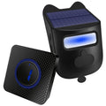 Solar wireless motion sensor alarm with digital display for outdoor driveway detection