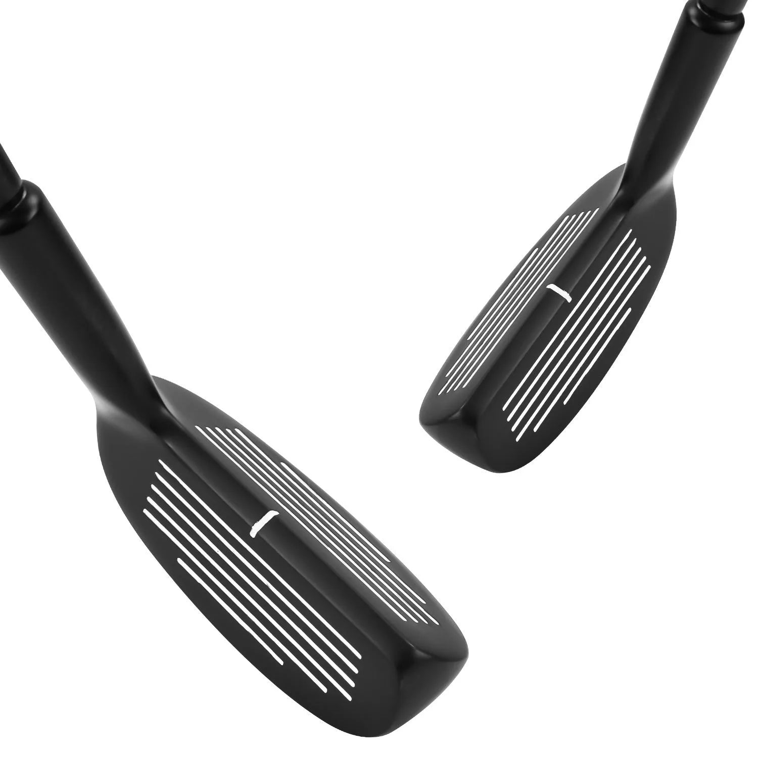 Double sided zinc alloy telescopic golf club in black, 94cm long