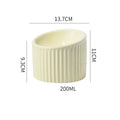 Ceramic elevated cat bowl in green colour with tilted round design for comfortable feeding.