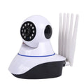 White wireless dome security camera with dimensions 115mm by 130mm.