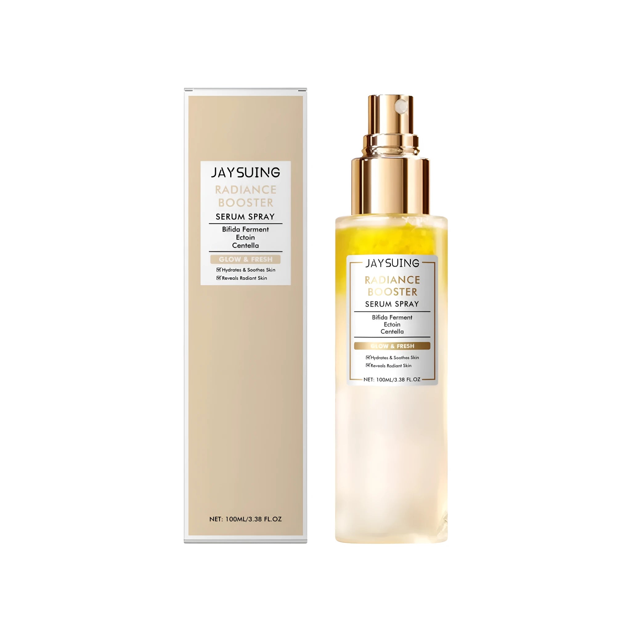 100 ml bottle of facial hydrating mist spray with glycerine, hyaluronate, and Centella extract.