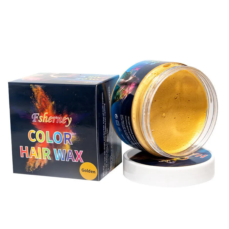 Jar of 120g coloured hair styling clay in one of nine available colours