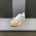 Men's genuine leather mesh sports shoes in black with cow suede upper and herringbone toe design