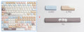 Sea Salt Cat themed PBT keycap set for mechanical keyboards with 26 keycaps and 7u supplement options