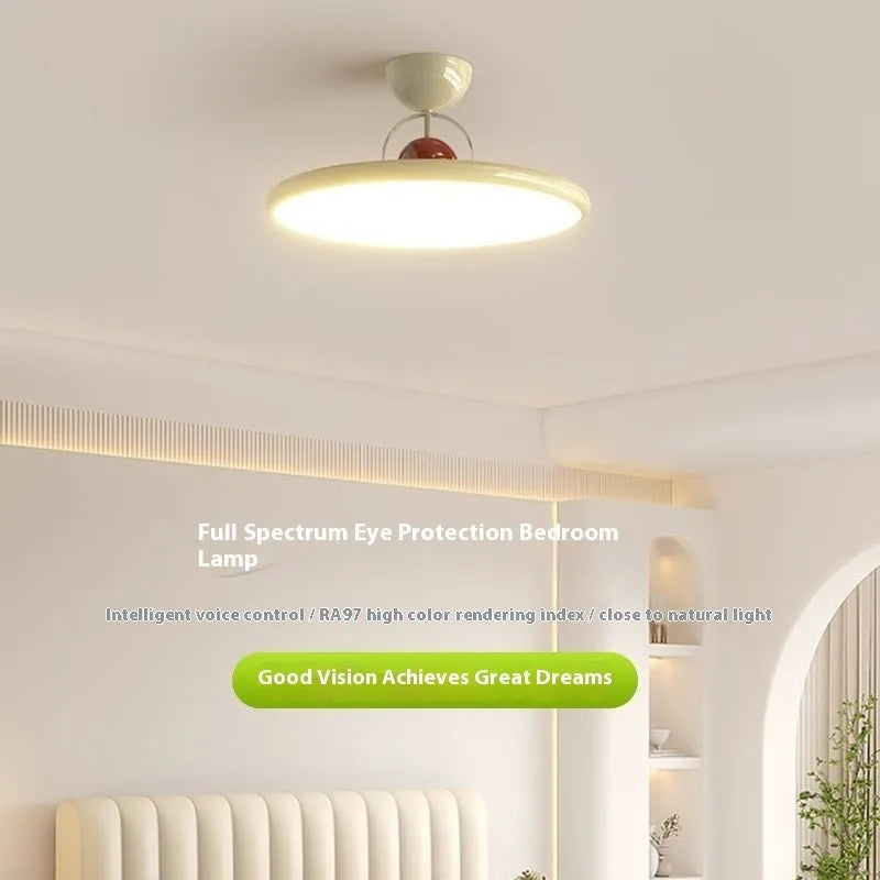Modern Nordic style ceiling light with full spectrum eye protection LED and dimming controls