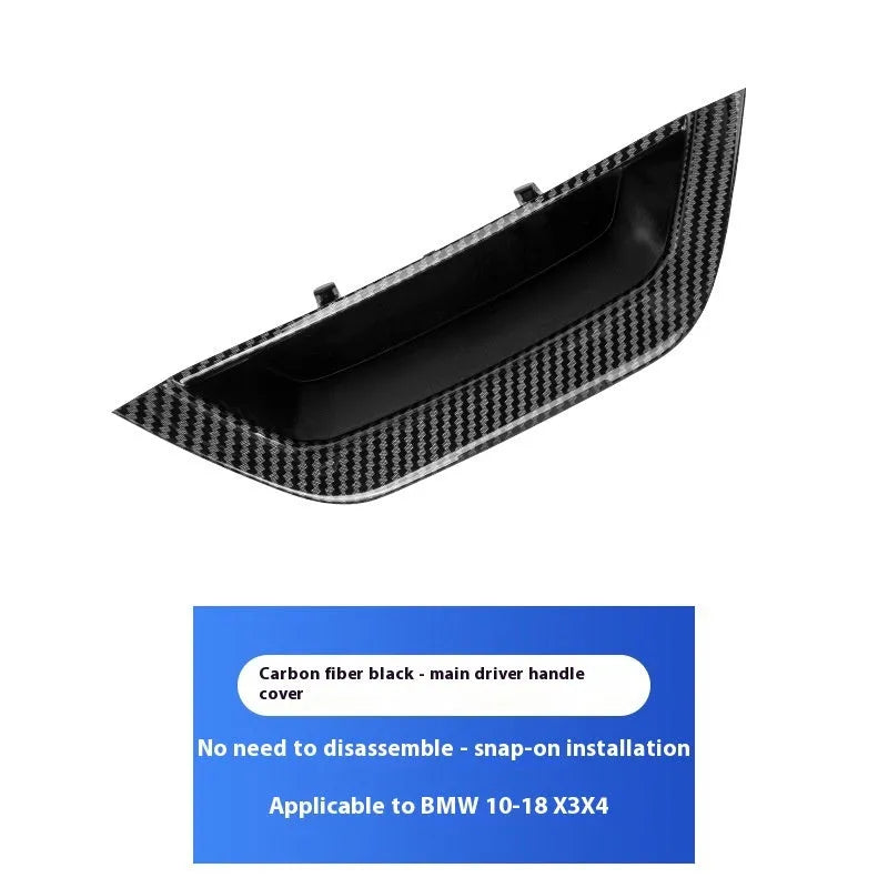 BMW 3 Series detachable inner handle carbon fibre car door handle protective cover in ABS