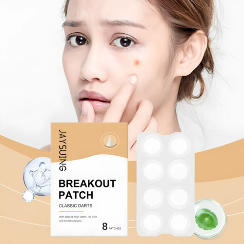 Transparent acne patches with tea tree oil and asiatic centella extract in pack of eight
