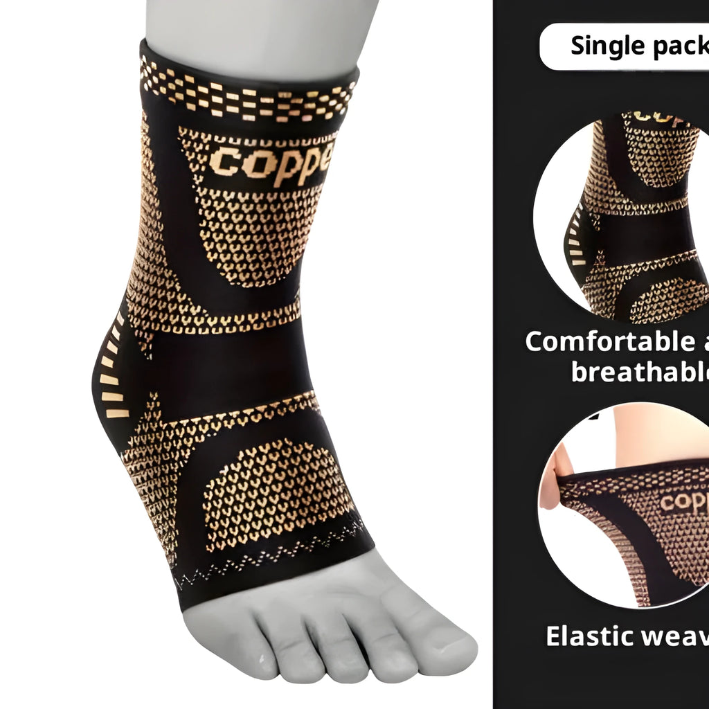 Bronze knee pad for men sports basketball made from nylon and spandex, size M L XL, with wrist strap