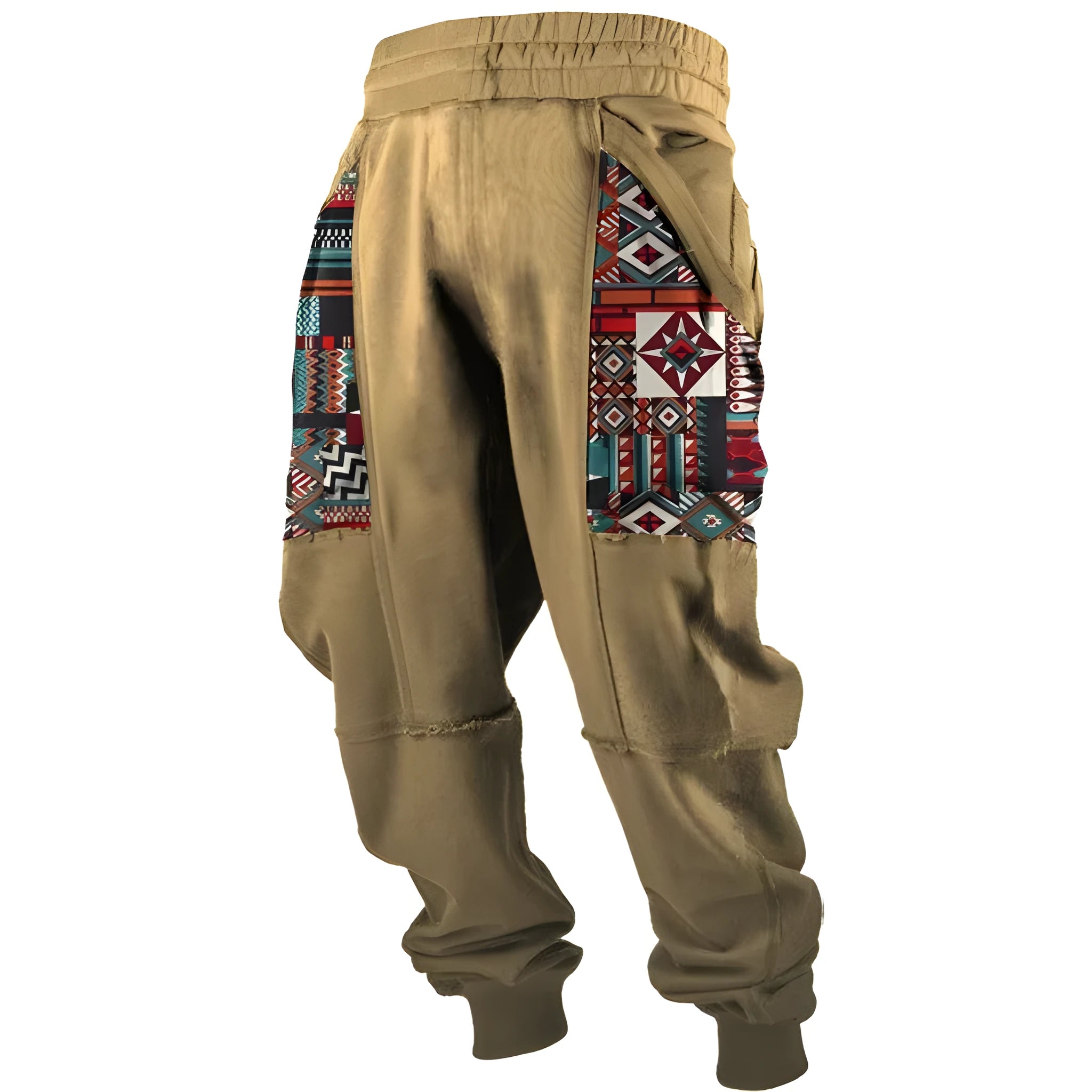 Loose fit couple pants with 3D digital print in air layer polyester fabric, available in multiple colours and sizes S-6XL