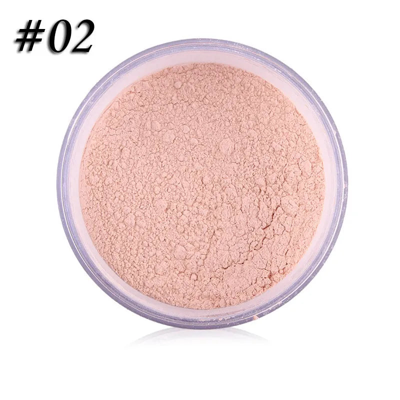 Natural colour makeup setting powder with glitter highlighter in a 12g compact