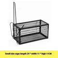 Automatic cage-style mouse trap for indoor use.