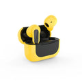 Jerry Cartoon wireless Bluetooth headphones in black, white and yellow colours with earplug design