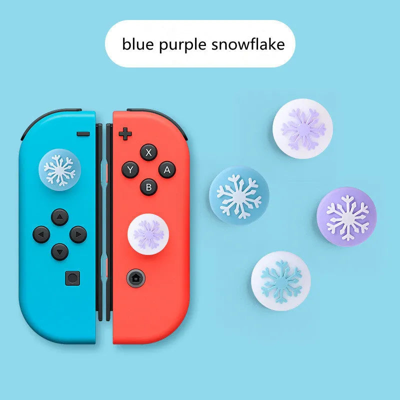 Nintendo Switch silicone joycon sleeve with four cat claw rocker caps in assorted colours