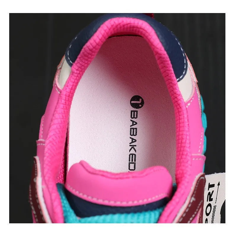 Leather sports casual shoes with thick wedge soles and front lace-up fastening in four colour options