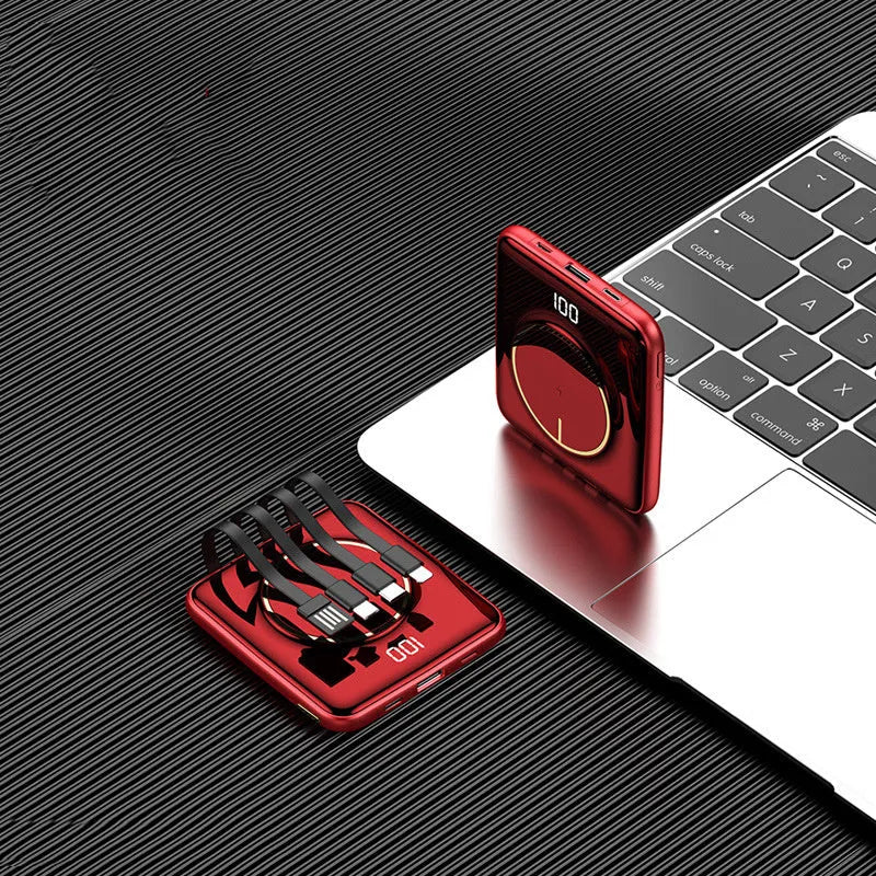 20000mAh power bank with LCD display showing battery percentage