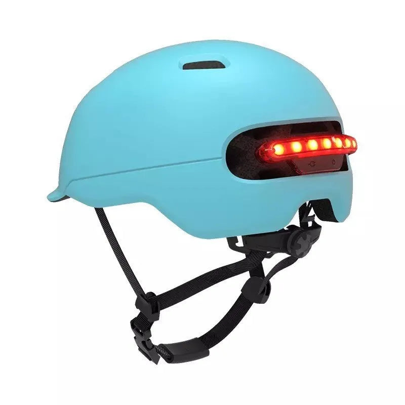 Urban Light Riding Intelligent Helmet in white, EPS PC construction, available in M and L sizes
