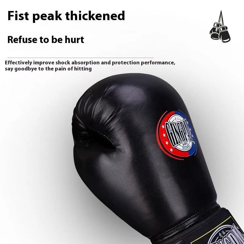 PU training boxing gloves in multiple colours and sizes for Sanda and fitness