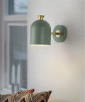 Single-head aluminium LED wall lamp with 250mm size in yellow for bedside use