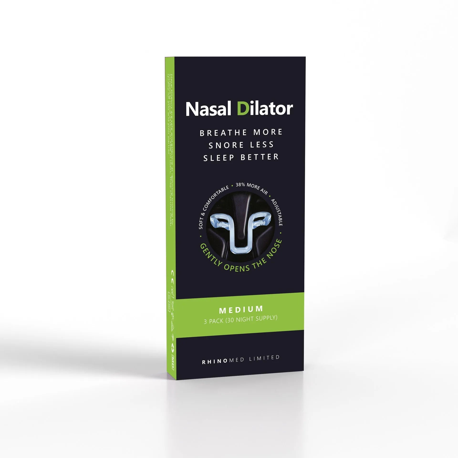 PVC nasal congestion relief strip in four colours Blue Green Purple Red for sleep ventilation