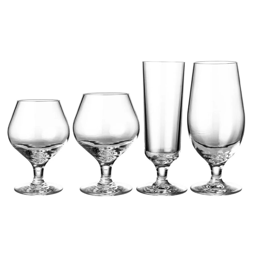 Clear acrylic wine glass with modern design for party catering, available in 550ml and 300ml capacities