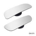 Glass convex rearview mirror accessory with adjustable bracket for vehicle blind spot visibility