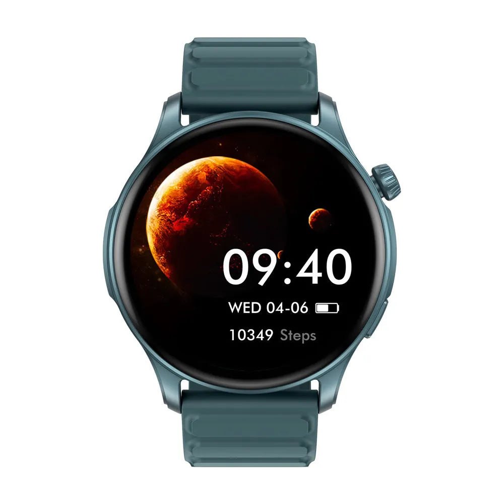 Btalk 3 Pro smart watch with AMOLED display showing health metrics, available in grey, pink and blue colours