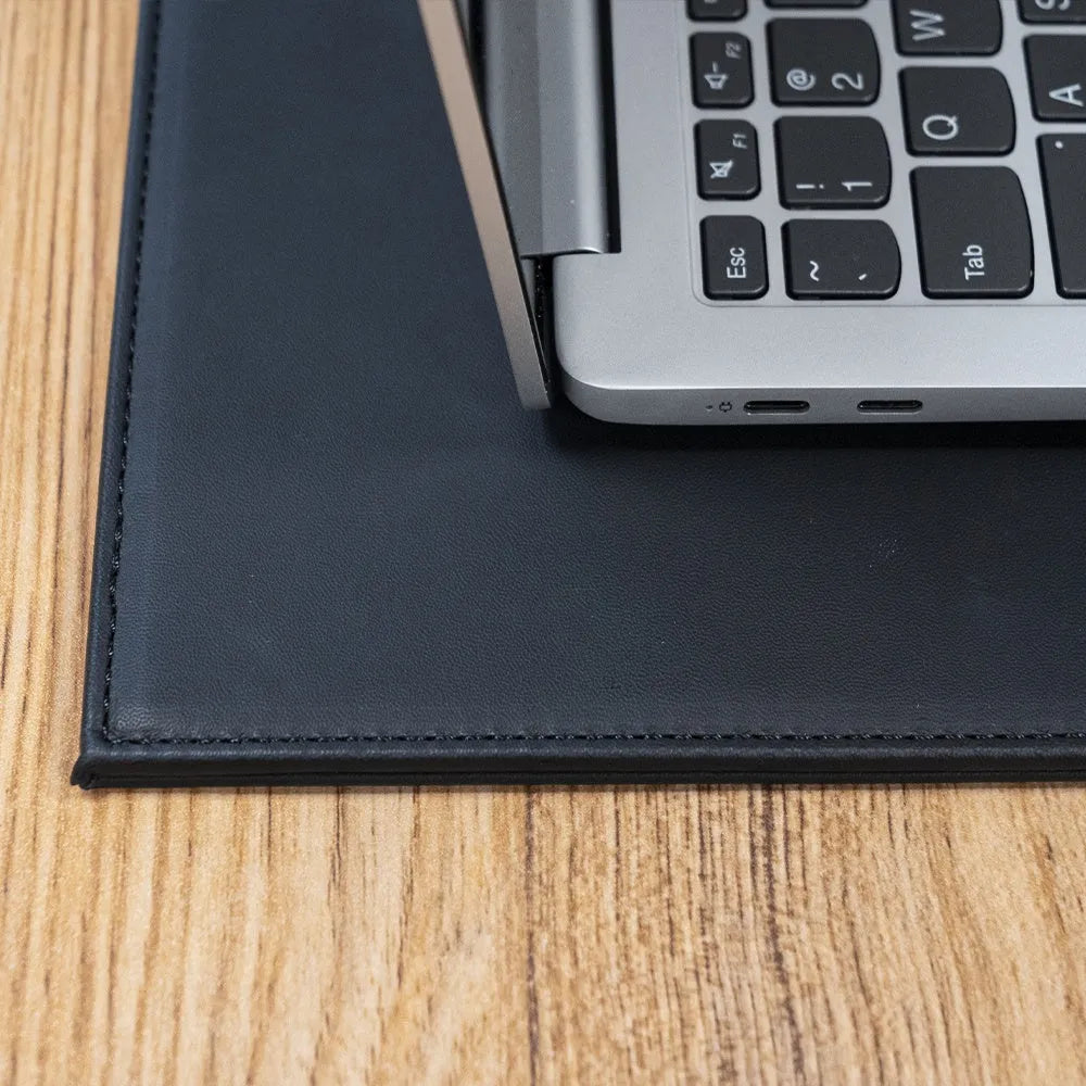 Heat-insulating anti-radiation printing tablet pad for laptops in black, black gold, blue, and green colours