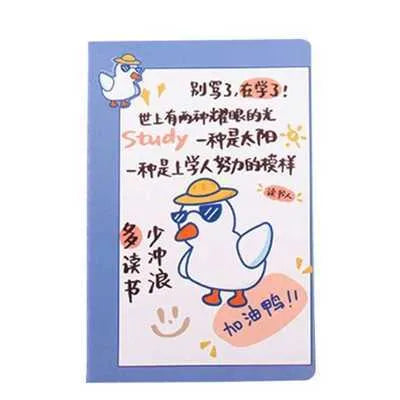 Cartoon A5 notebook with 30 sheets, showing cover design options like Cute Bear and Strawberry Rabbit.