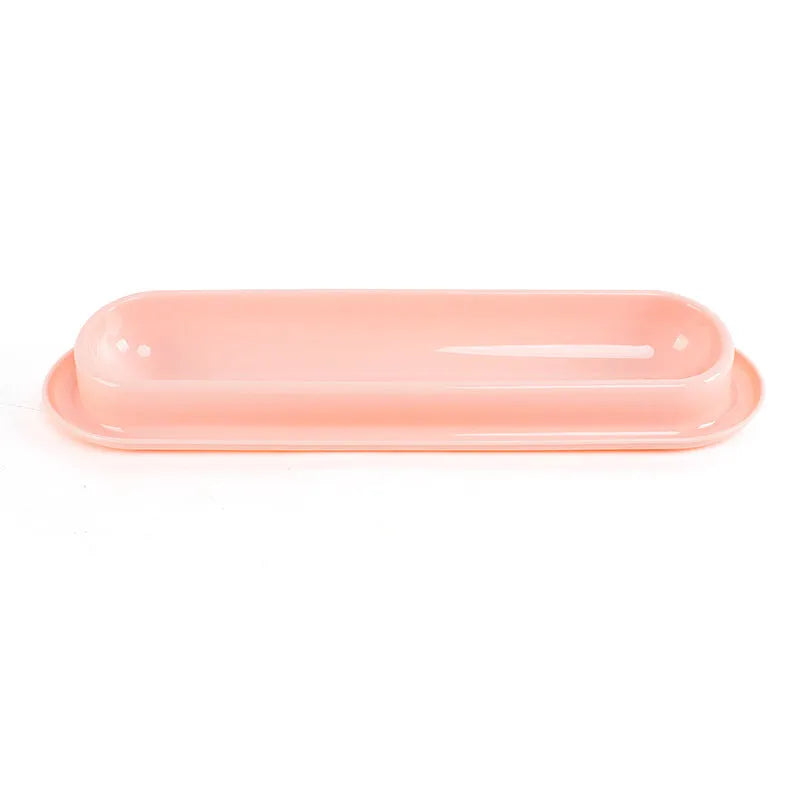 Green dual-compartment pet bowl with removable stainless steel insert and non-slip silicone base