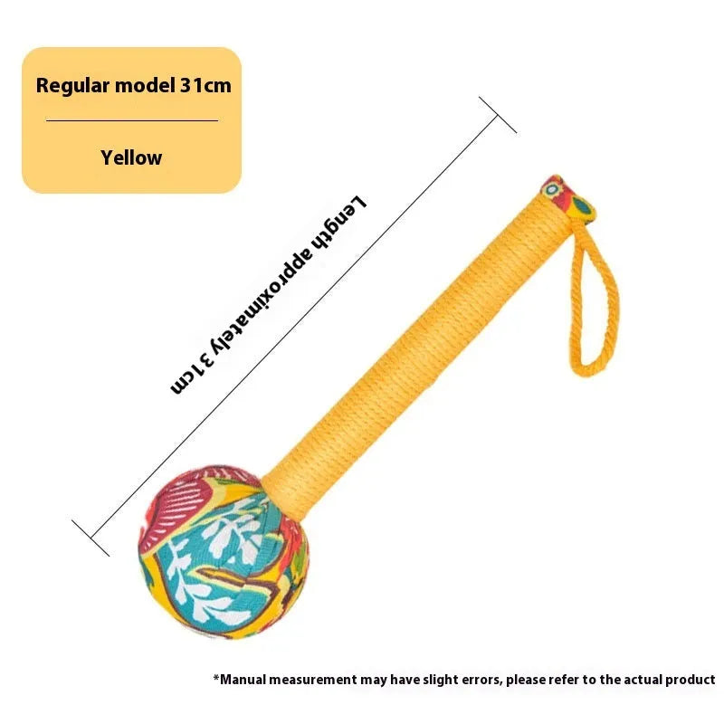 Argy wormwood hand-held massage hammer in green, shown with 26cm and 31cm size options.