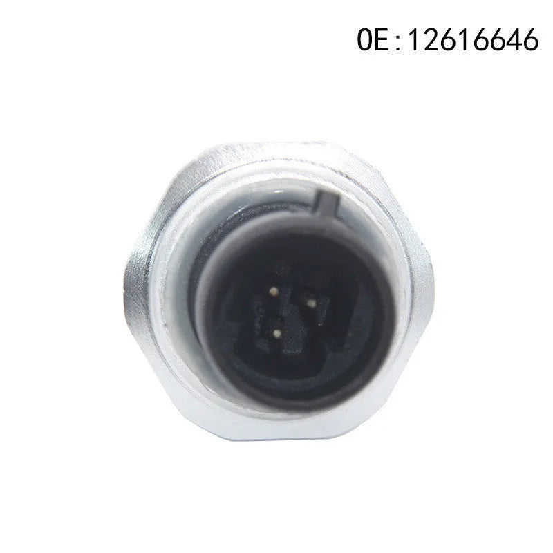 Silver metal fuel pressure sensor for automotive applications compatible with 12616646, 12677836, D1846A part numbers