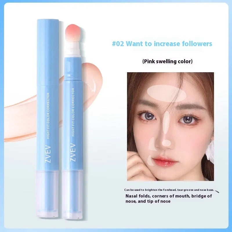 Sponge brush head concealer cream pen with 1.5g net content in three colour shades