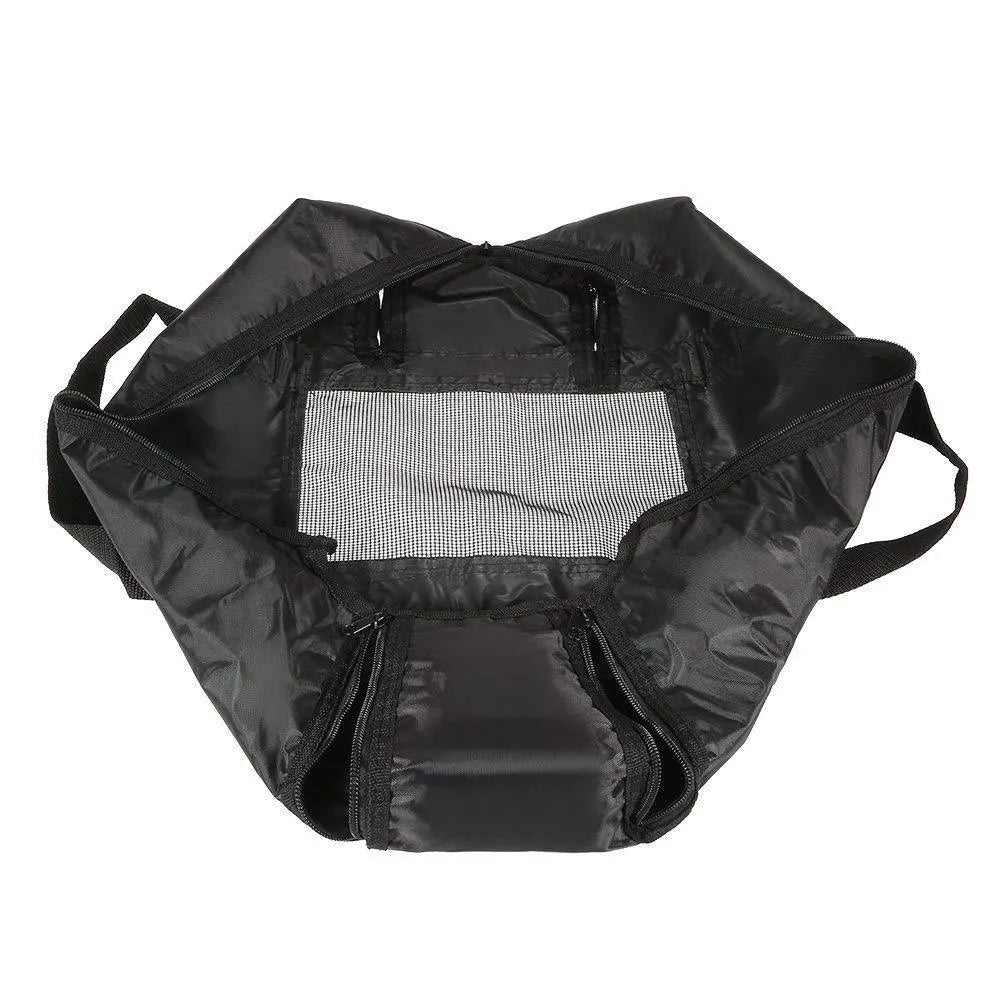 Black cat cleaning bag with anti-scratch design for baths and medication administration