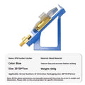 SPG Metal Stick Arrow Bonder stainless steel fletching jig in silver with arrow shaft