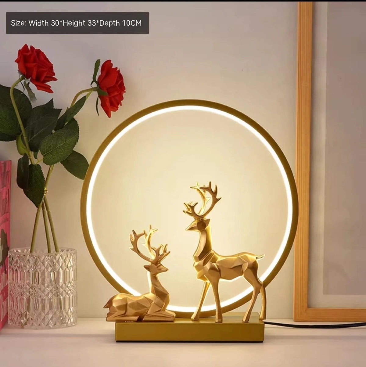 Customisable bride dowry lamp for wedding gifts with button and remote control, 220V UK voltage, modern simplicity design