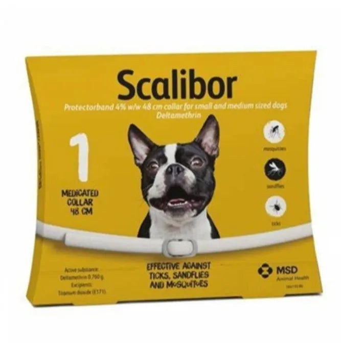 Large grey scalibor dog flea deworming collar made from mohair material for insect repellent use