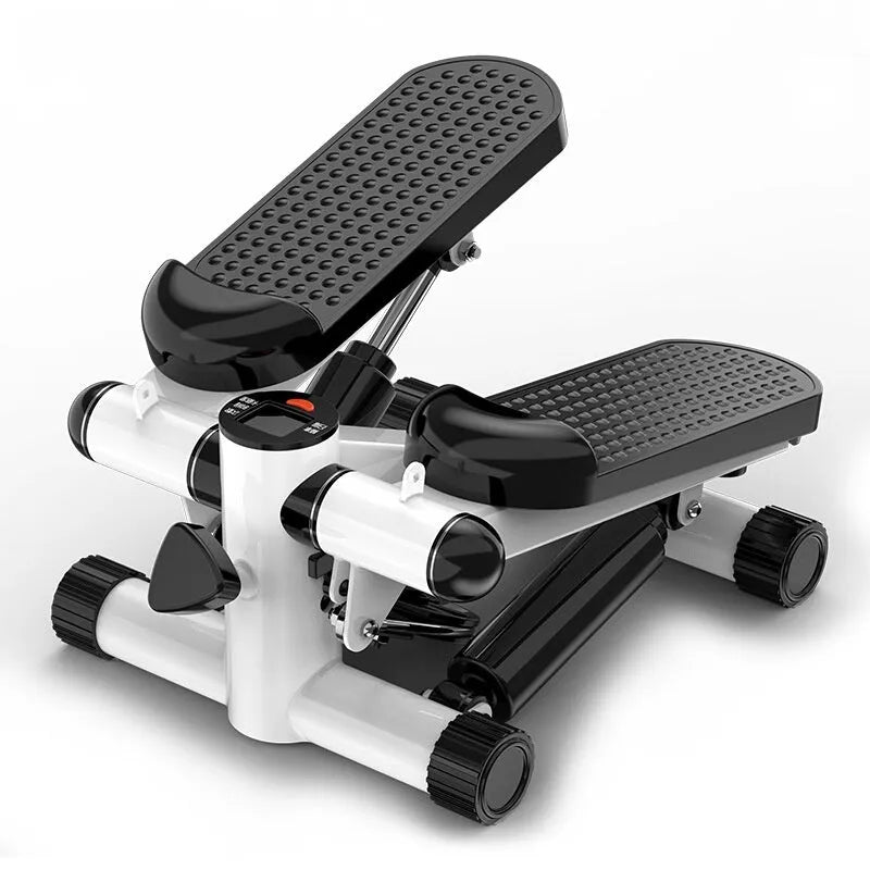 Hydraulic resistance installation-free exercise treadmill in black classic finish for home and gym use