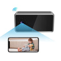 Wireless HD surveillance camera with compact dimensions for indoor security monitoring