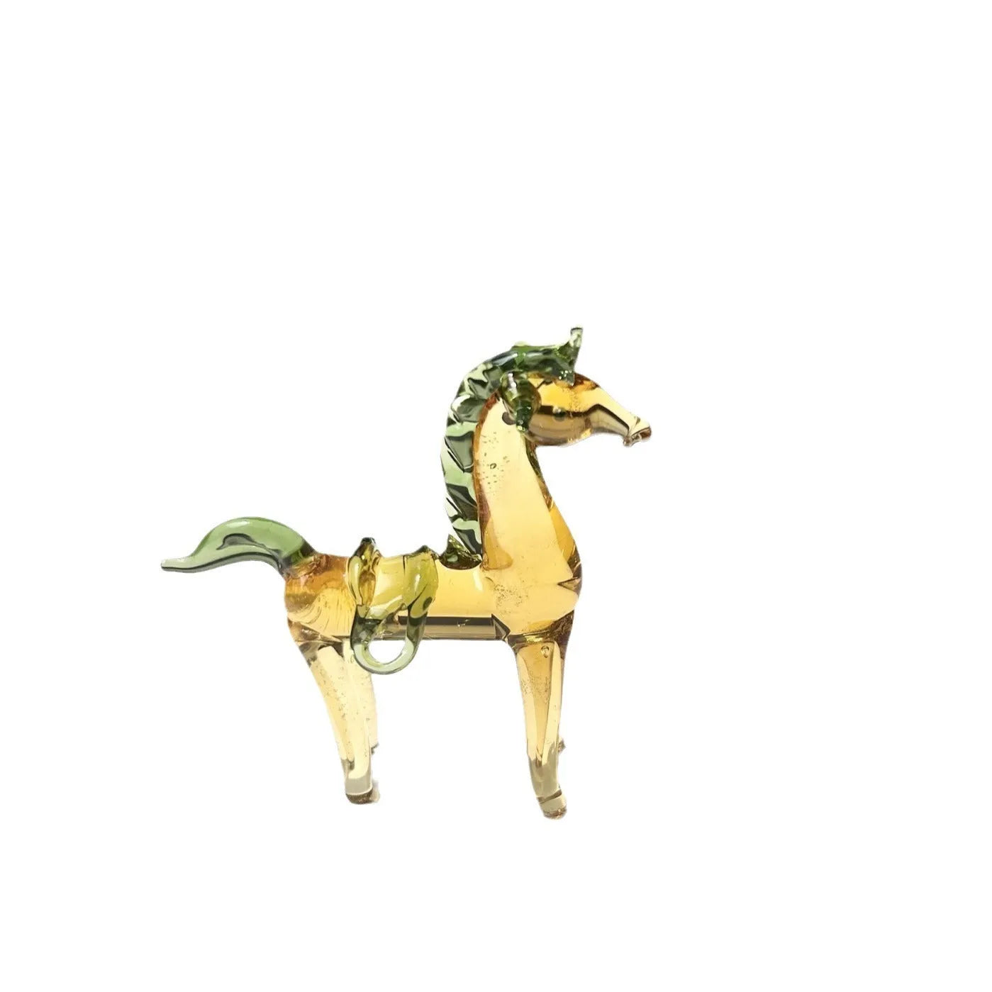 Brown glazed horse figurine modern desk decoration