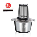 Stainless steel fully automatic electric meat grinder with 2-litre capacity and EU plug