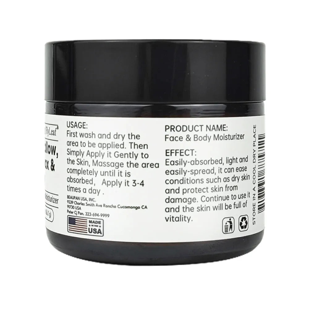 2oz organic beef tallow balm face moisturiser with beeswax and honey in a small tin
