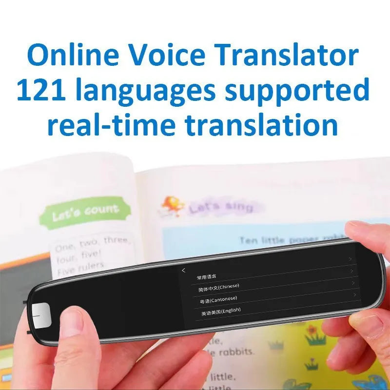 S3 Black offline scanning translation pen with zinc alloy body and USB data line
